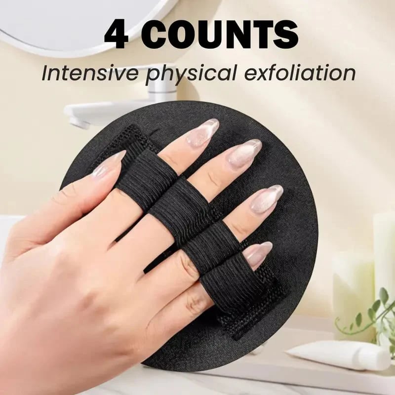 đ§˝ 4-Pack Soft Rubber Shower Scrubber â Gentle Yet Effective, Exfoliates & Cleanses All Skin Types