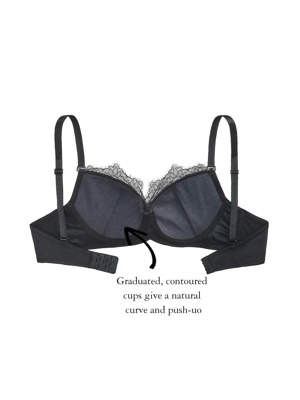 Teresa Lace Bra, Petite, Push-up, Demi-Cup, Small Sizes