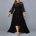 Women's Plus Size A Line Dress Midi Dress
