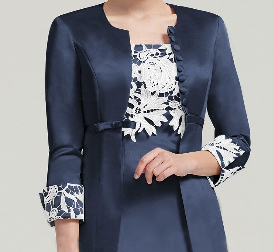 Women's Dress Set Floral Layered Print Two Piece Dress