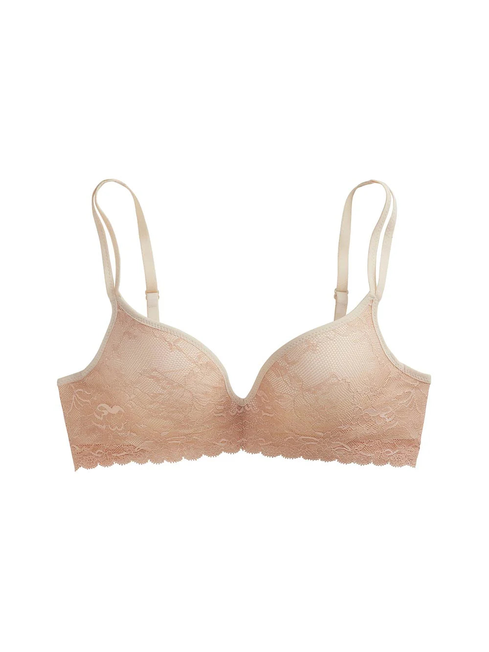 Kymber Contoured Bra, Petite, Push-Up, Deep-Plunge, Molded Cups, Lace