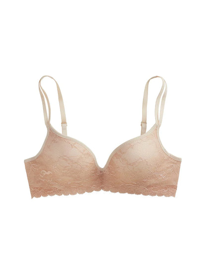 Kymber Contoured Bra, Petite, Push-Up, Deep-Plunge, Molded Cups, Lace