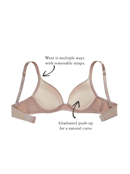 Lenna Demi-Cup Bra, Petite, Molded Cup, Contoured Padding, T-Shirt Bra