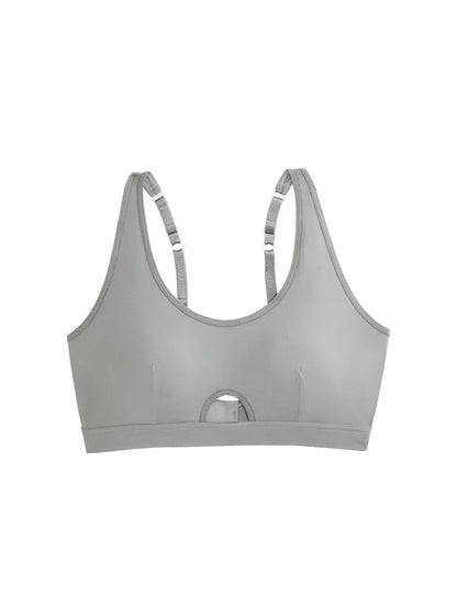 Adah Wire-free Bra, Petite, Contoured, Push-up, Racerback Sports Bra