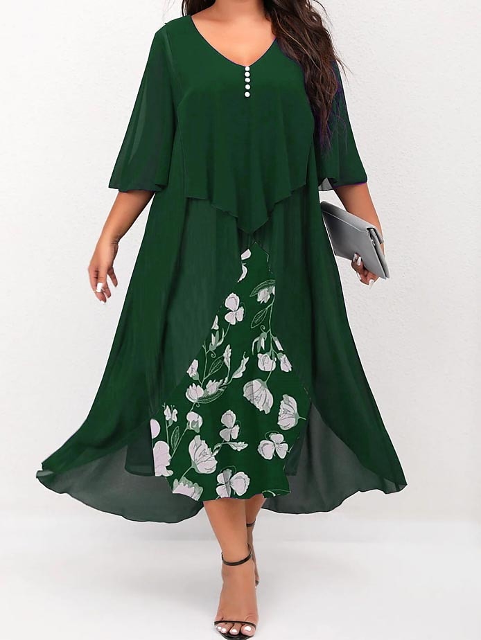 Women's Plus Size A Line Dress