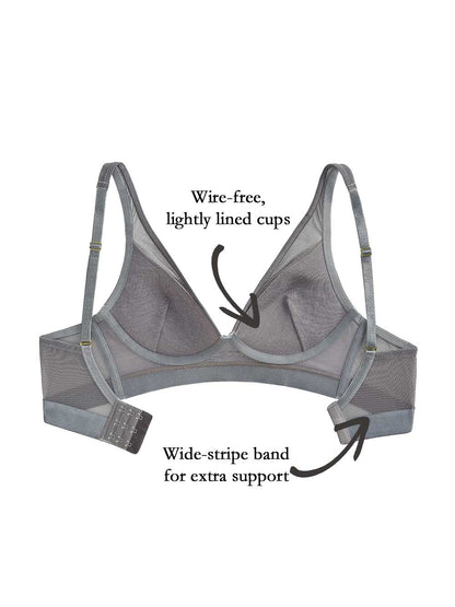Taylor Wire-free Bra, Petite, Lightly Lined, Wide Band, Bralette