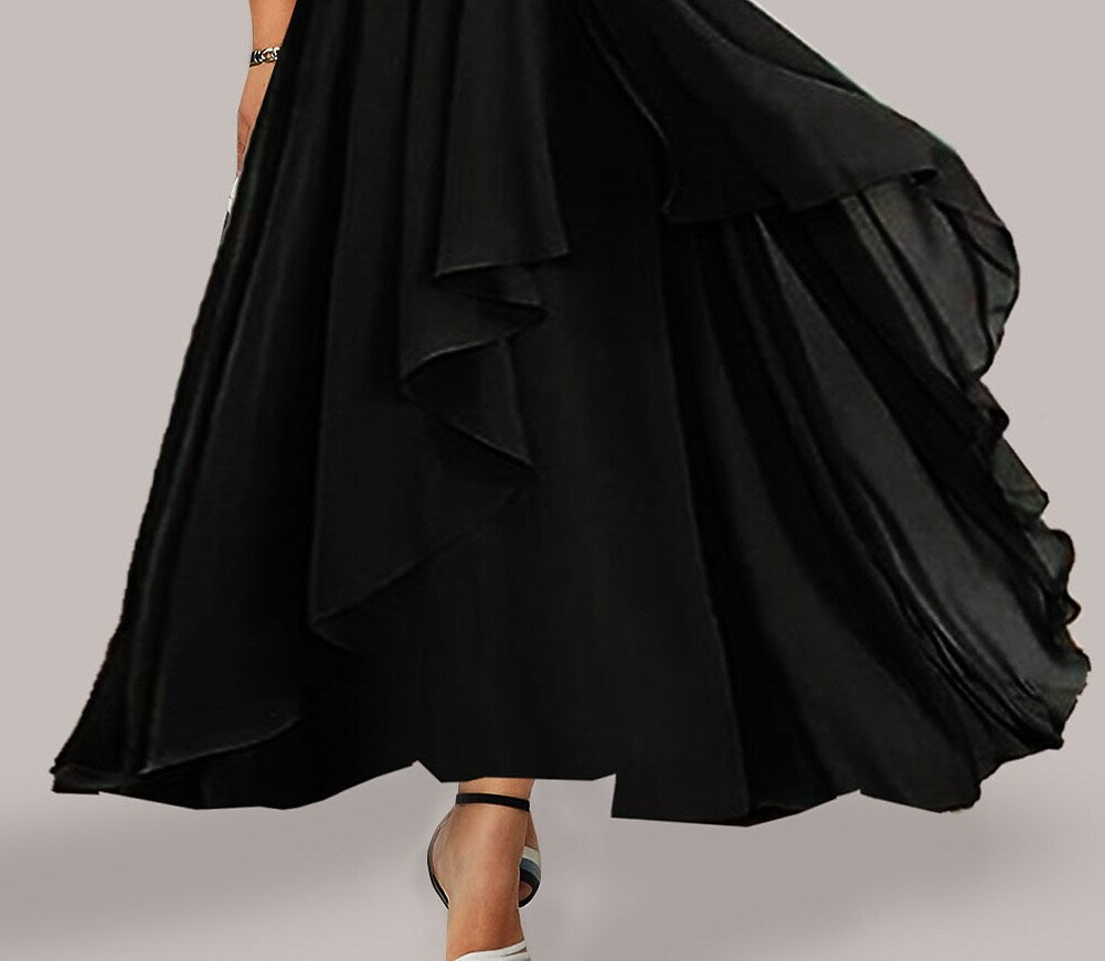 Women's Plus Size A Line Dress Solid Color