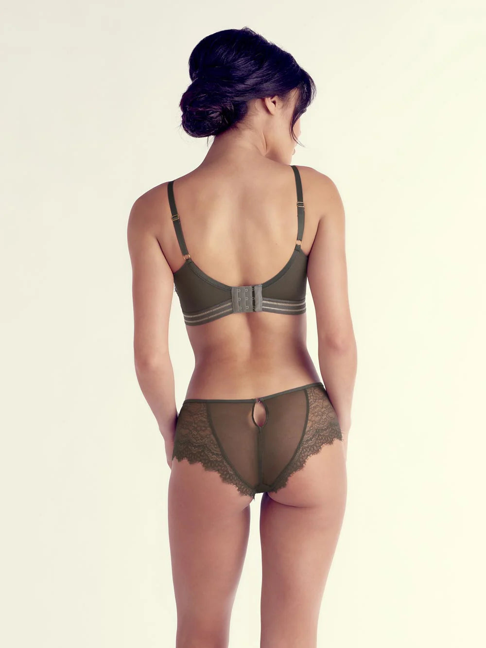 Caroline Wire-free Bra, Lightly Lined Cups, Petite, Bralette, Lace