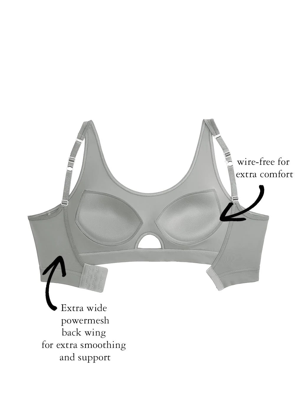 Adah Wire-free Bra, Petite, Contoured, Push-up, Racerback Sports Bra