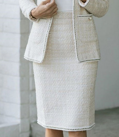 Women's Dress Set Two Piece Dress Mini Dress White Long Sleeve Pure Color Button Layered Winter Fall V Neck Stylish Modern 2022 S M L XL XXL 3XL / Cotton / Sheath Dress