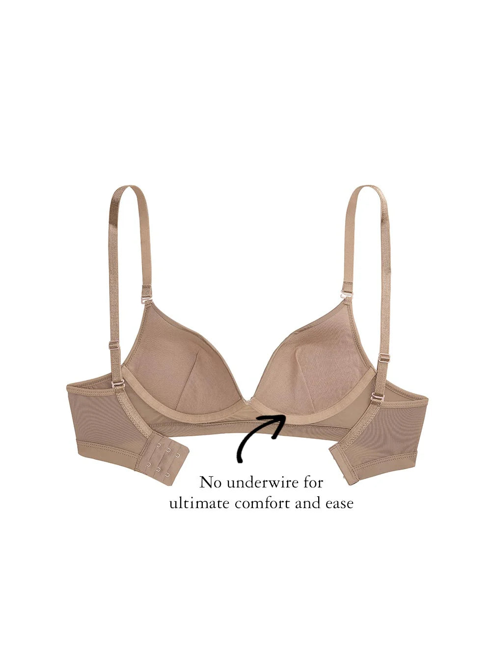 Gina Wire-free Bra, Petite, Smooth Cup, Light Push-Up, Wide Band