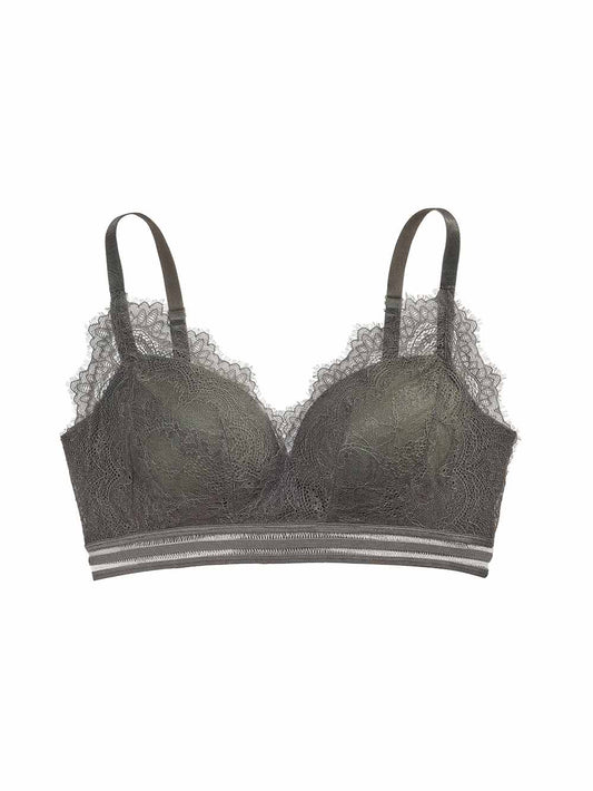 Caroline Wire-free Bra, Lightly Lined Cups, Petite, Bralette, Lace