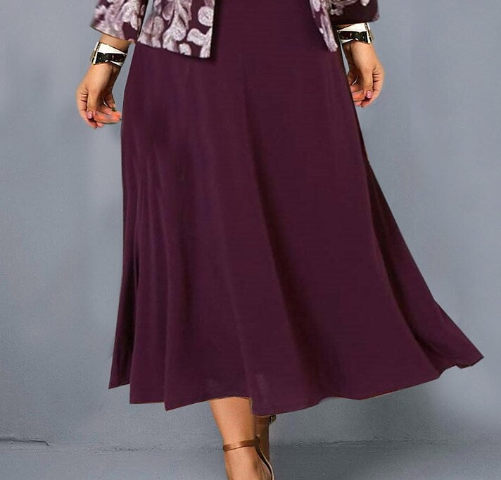 Women's Plus Size Dress Set